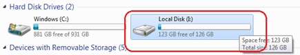 Windows 7 Windows Explorer, Drive